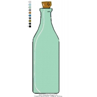 Bottle Embroidery Design 01